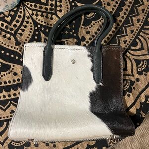 Two-Tone Leather Handbag